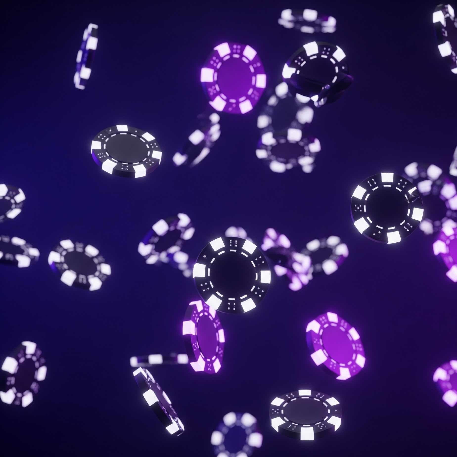 A colorful abstract image representing slot machine mechanics.